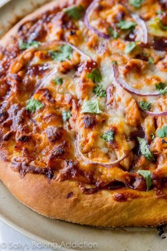 Homemade BBQ Chicken Pizza