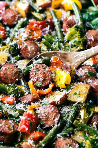 Healthy Sausage And Veggies