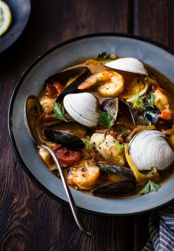 Cioppino with Fennel and Saffron