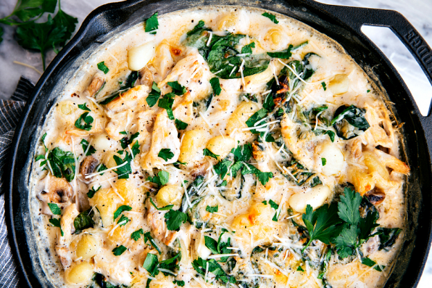 One-Skillet Chicken And Spinach Gnocchi