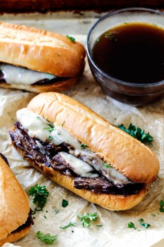 Slow Cooker French Dip Sandwiches