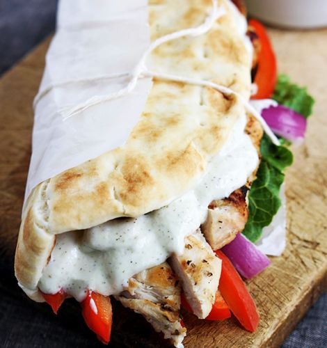 Easy Chicken Gyros & Tzatziki Sauce