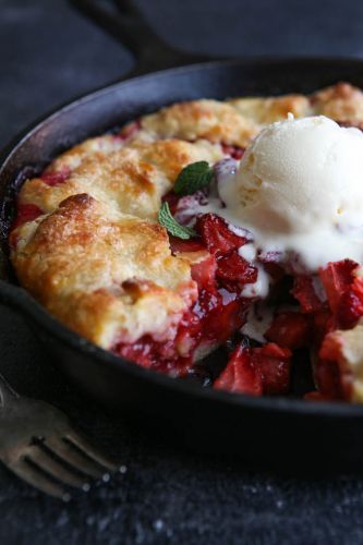 Strawberry Skillet Pie