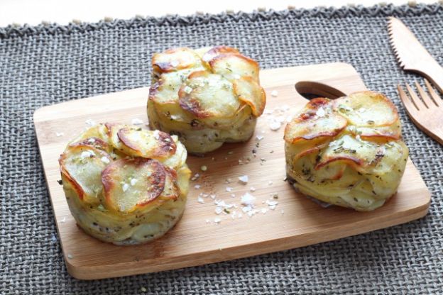 Mini Potato Gratin Stacks