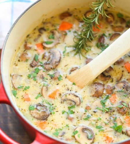 Creamy Chicken ANd Mushroom Soup