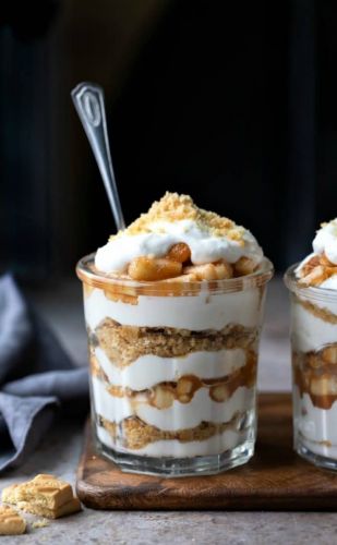 No Bake Apple Pie Parfaits