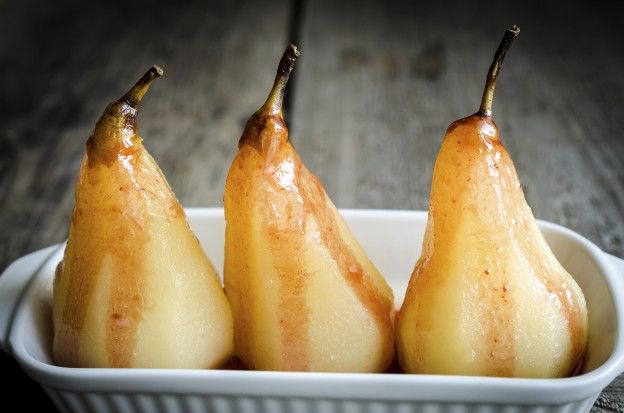 Poached pears