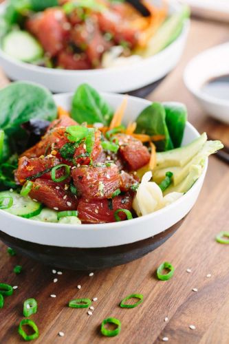 Ahi Tuna Poke Bowls