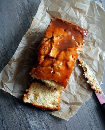 Toffee Apple Cider Pound Cake