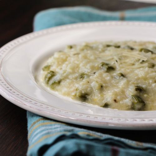 Asparagus risotto