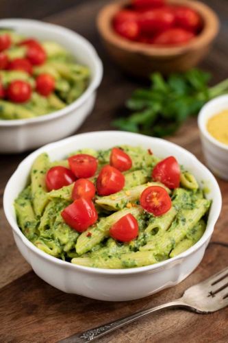 Avocado Pasta with Herbs