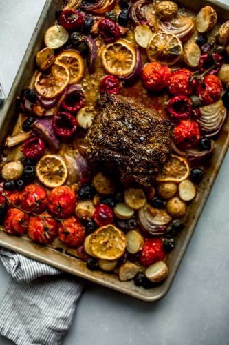 Sheet Pan Lamb Dinner