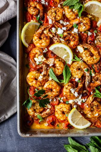 Shrimp Saganaki