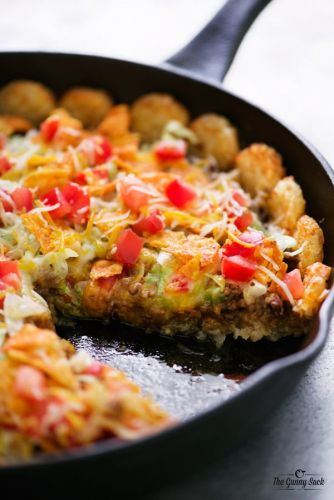 Tater Tot Taco Pizza