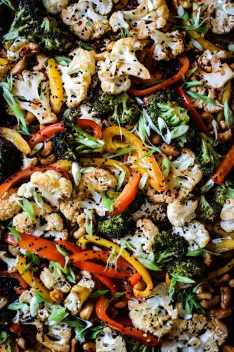 Sheet Pan Cashew Cauliflower