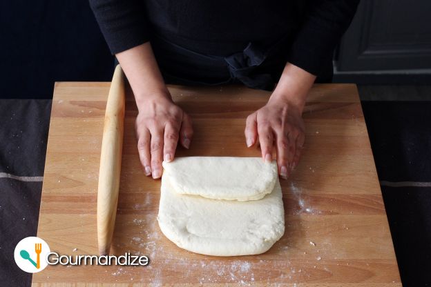 Turn the dough