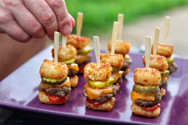 Tater Tot Mini Cheeseburger Bites