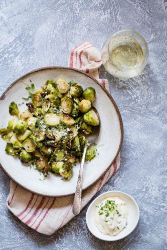 Buttery Roasted Thyme Brussels Sprouts