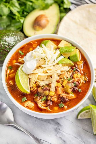 30-Minute Chicken Tortilla Soup