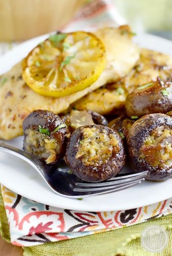 Garlic Butter roasted mushrooms