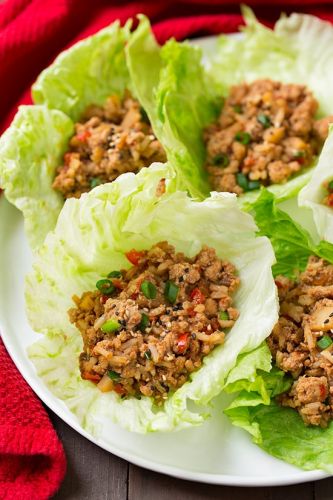 Asian chicken lettuce wraps