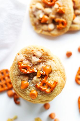 Pretzel Cookies with Butterscotch Chips