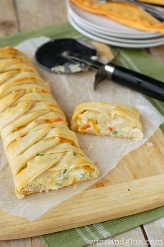 Chicken Pot Pie Crescent Braid