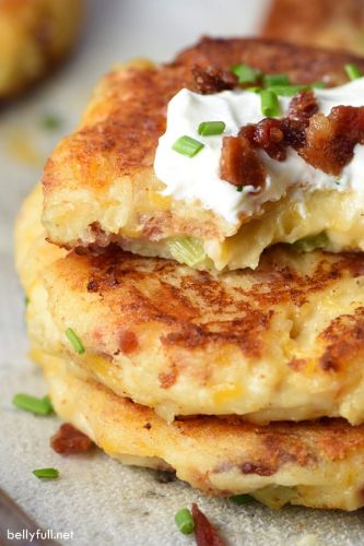 Loaded Mashed Potato Pancakes