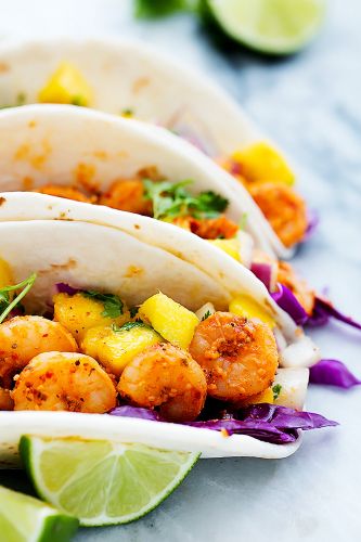 Cajun Shrimp Tacos with Mango Salsa