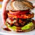 Hawaiian Burgers with Grilled Pineapple Havarti Cheese and Sriracha Mayo