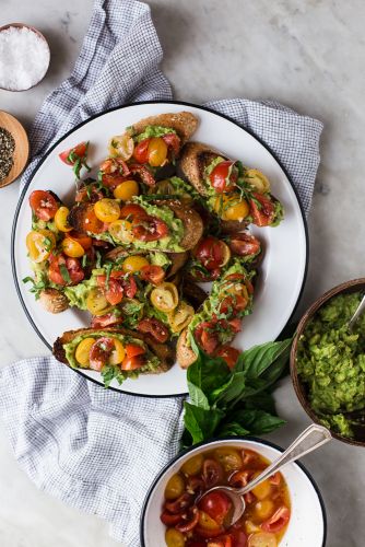 Tomato and Avocado Bruschetta