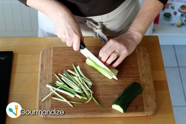 julienne the zucchini