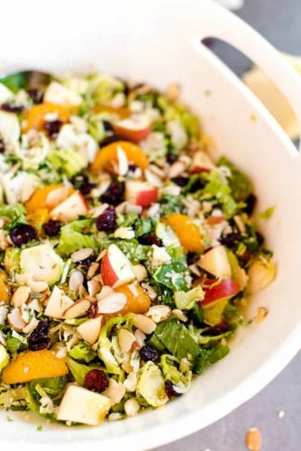 Shaved Brussels Sprouts Salad with Vinaigrette