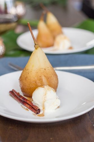 Marsala Poached Pears