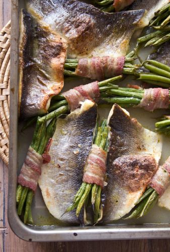 Roast Sea Bass Tray Bake