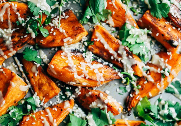 30-Minute Sesame Roasted Sweet Potatoes