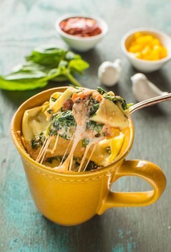 Spinach Ricotta Lasagna In A Mug