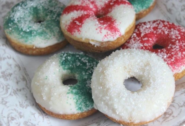 Sugar Cookie Christmas Donuts