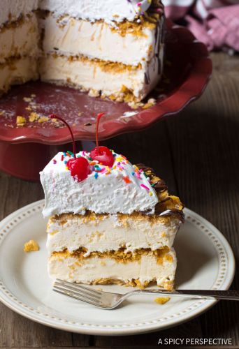 Mexican Fried Ice Cream Cake