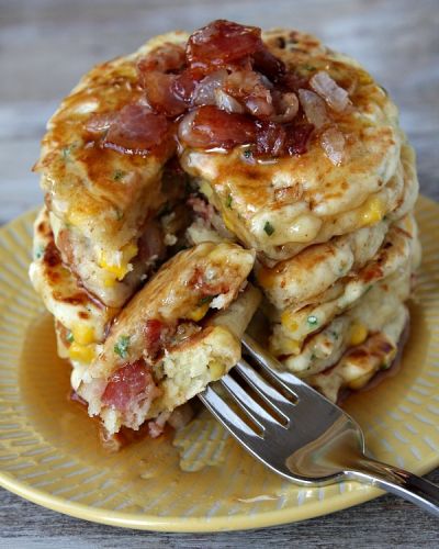 Bacon And Corn Griddle Cakes