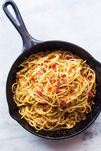 Bacon Spaghetti Aglio Olio