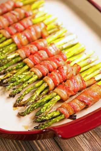 Bacon wrapped asparagus