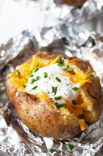 Slow Cooker Baked Potatoes