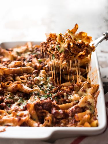 Italian Baked Ziti With Sausage