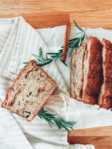 Holiday Cinnamon Banana Bread