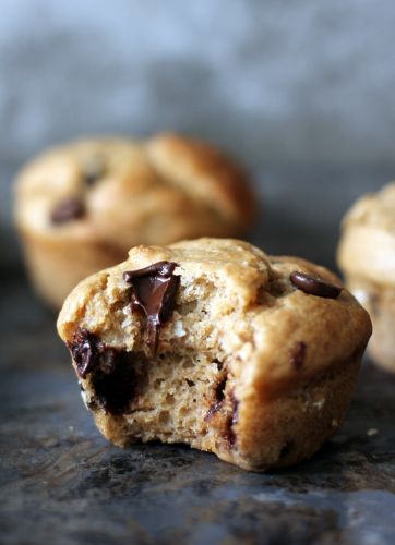 Banana chocolate chip muffins