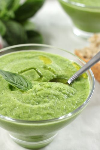 Basil Cucumber Gazpacho