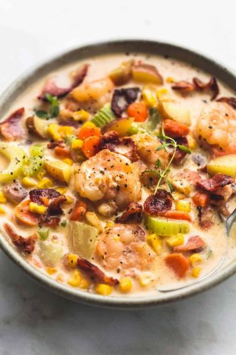 Shrimp and Bacon Corn Chowder