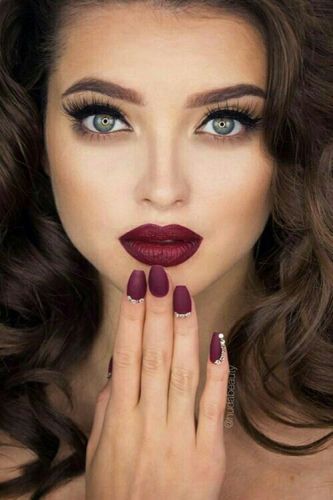 Red wine lips