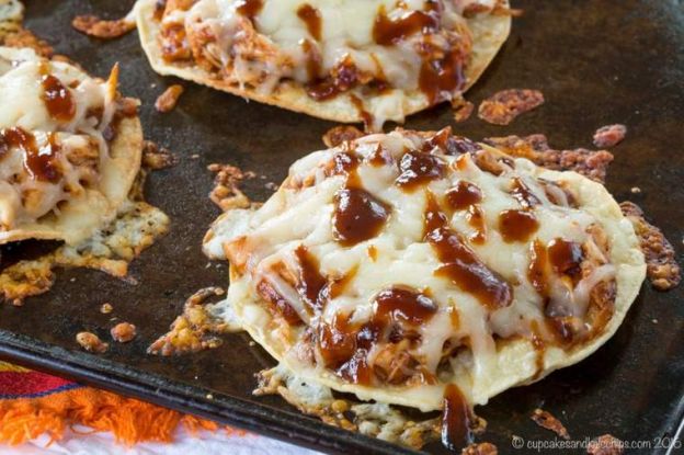 BBQ Chicken Tostadas